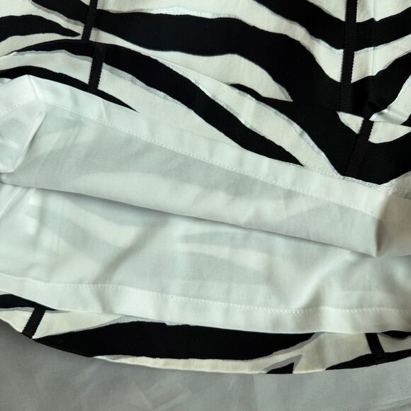 White House Black Market, Black White, Zebra Print, Knee Length, Pencil Skirt-00 - Picture 5 of 9